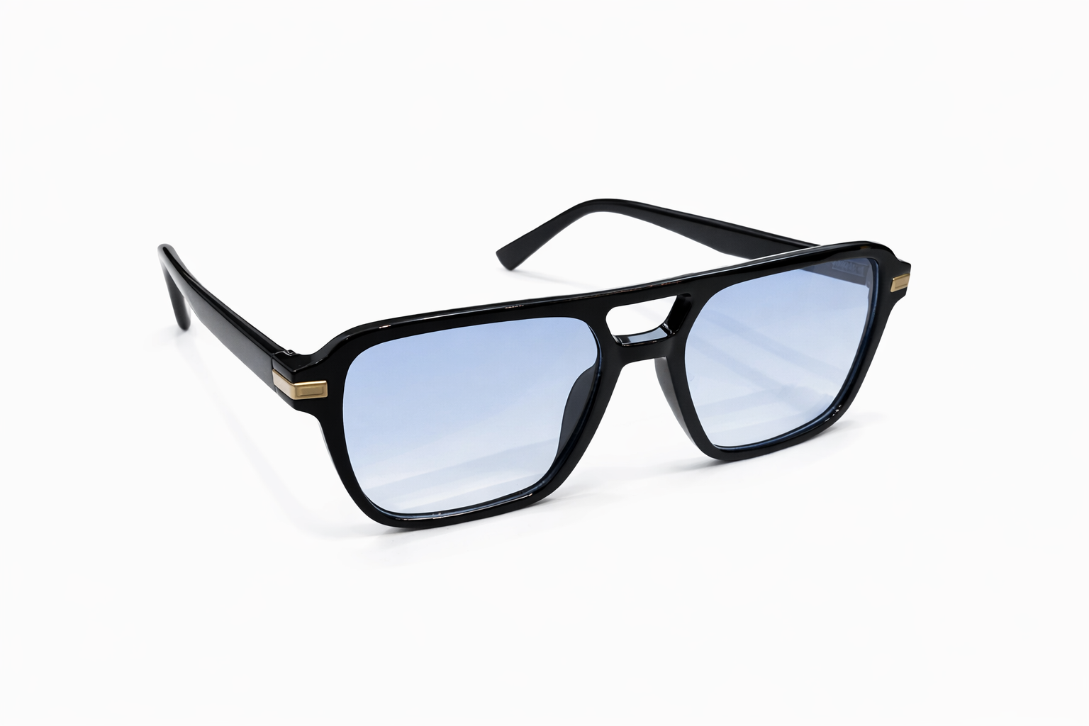 Zonnebril Black met Blauwe Glazen